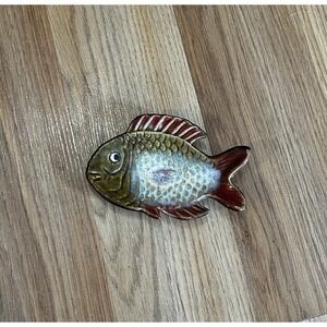 Pier 1 Imports Small Trinket Jewelry Ring Dish Fish Nautical‎ Beach Lake